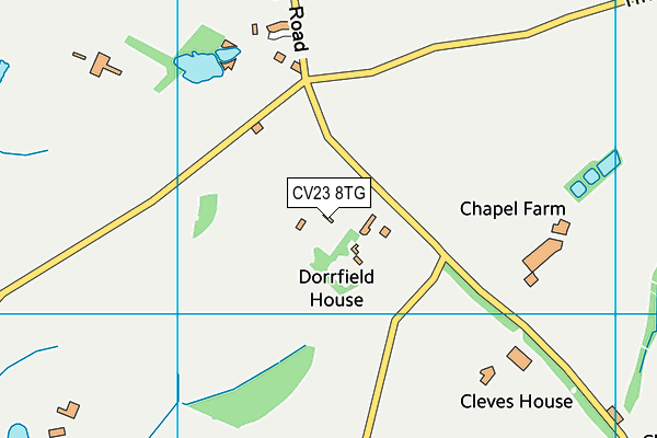 CV23 8TG map - OS VectorMap District (Ordnance Survey) CV23 8TG map - OS VectorMap District (Ordnance Survey)