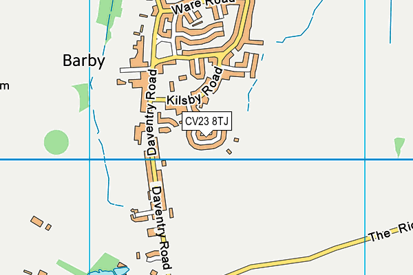 CV23 8TJ map - OS VectorMap District (Ordnance Survey) CV23 8TJ map - OS VectorMap District (Ordnance Survey)