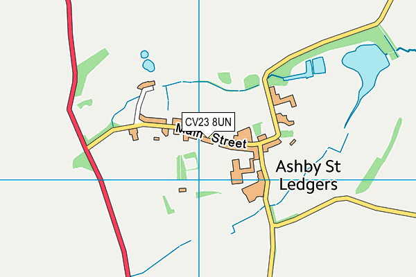 CV23 8UN map - OS VectorMap District (Ordnance Survey)