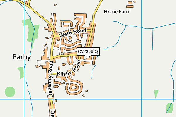 CV23 8UQ map - OS VectorMap District (Ordnance Survey) CV23 8UQ map - OS VectorMap District (Ordnance Survey)