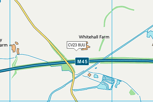 CV23 8UU map - OS VectorMap District (Ordnance Survey) CV23 8UU map - OS VectorMap District (Ordnance Survey)