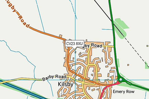 CV23 8XU map - OS VectorMap District (Ordnance Survey) CV23 8XU map - OS VectorMap District (Ordnance Survey)