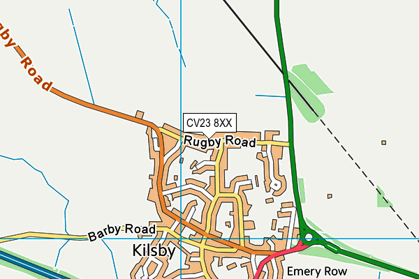 CV23 8XX map - OS VectorMap District (Ordnance Survey) CV23 8XX map - OS VectorMap District (Ordnance Survey)