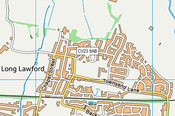 CV23 9AB map - OS VectorMap District (Ordnance Survey) CV23 9AB map - OS VectorMap District (Ordnance Survey)