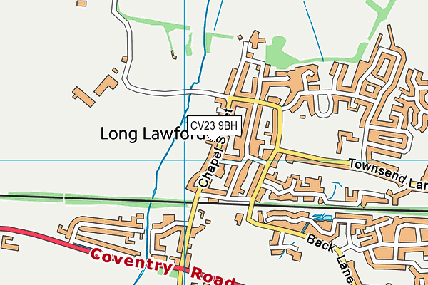CV23 9BH map - OS VectorMap District (Ordnance Survey)