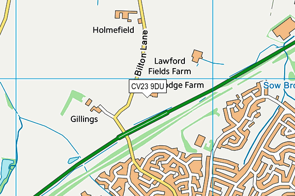 CV23 9DU map - OS VectorMap District (Ordnance Survey) CV23 9DU map - OS VectorMap District (Ordnance Survey)