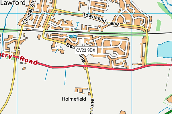 CV23 9DX map - OS VectorMap District (Ordnance Survey)