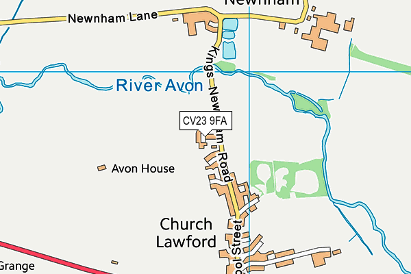 CV23 9FA map - OS VectorMap District (Ordnance Survey) CV23 9FA map - OS VectorMap District (Ordnance Survey)