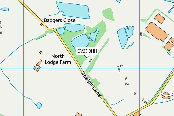 CV23 9HH map - OS VectorMap District (Ordnance Survey) CV23 9HH map - OS VectorMap District (Ordnance Survey)