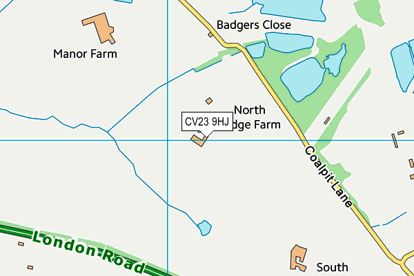 CV23 9HJ map - OS VectorMap District (Ordnance Survey) CV23 9HJ map - OS VectorMap District (Ordnance Survey)