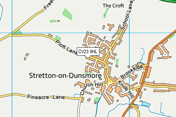 CV23 9HL map - OS VectorMap District (Ordnance Survey) CV23 9HL map - OS VectorMap District (Ordnance Survey)