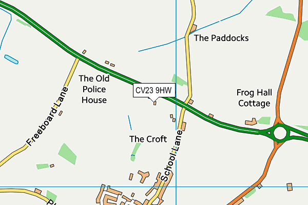 CV23 9HW map - OS VectorMap District (Ordnance Survey) CV23 9HW map - OS VectorMap District (Ordnance Survey)