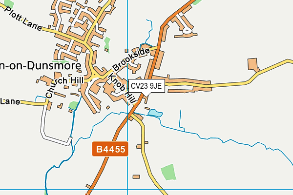 CV23 9JE map - OS VectorMap District (Ordnance Survey) CV23 9JE map - OS VectorMap District (Ordnance Survey)