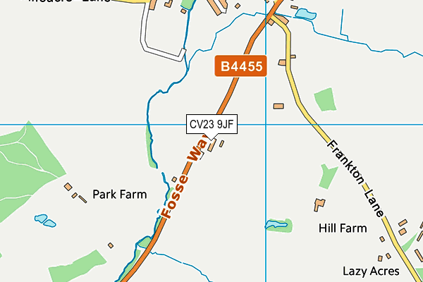 CV23 9JF map - OS VectorMap District (Ordnance Survey) CV23 9JF map - OS VectorMap District (Ordnance Survey)