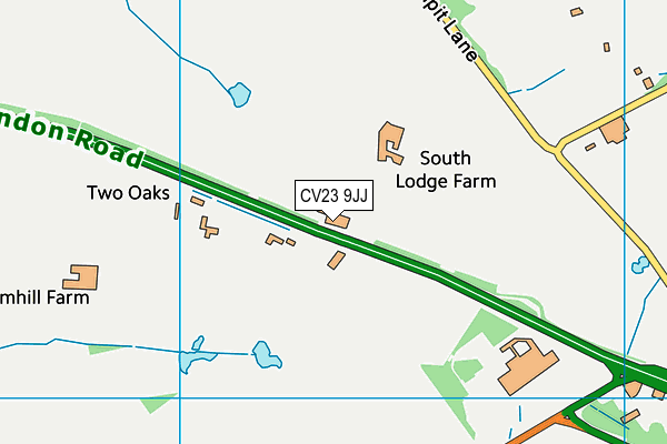 CV23 9JJ map - OS VectorMap District (Ordnance Survey) CV23 9JJ map - OS VectorMap District (Ordnance Survey)