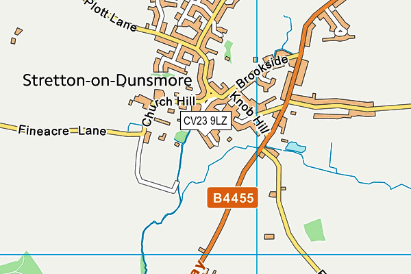 CV23 9LZ map - OS VectorMap District (Ordnance Survey) CV23 9LZ map - OS VectorMap District (Ordnance Survey)