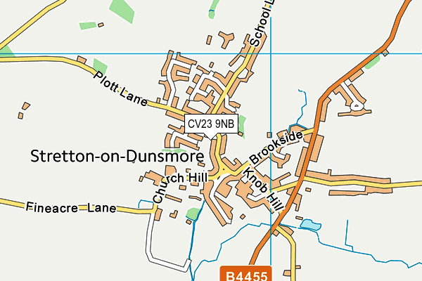 CV23 9NB map - OS VectorMap District (Ordnance Survey)