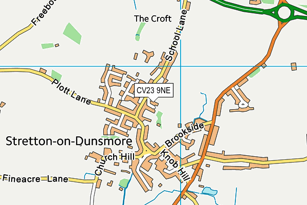 CV23 9NE map - OS VectorMap District (Ordnance Survey) CV23 9NE map - OS VectorMap District (Ordnance Survey)
