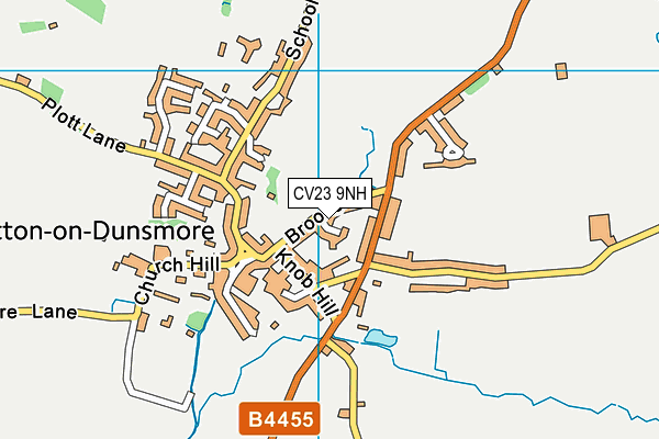 CV23 9NH map - OS VectorMap District (Ordnance Survey)