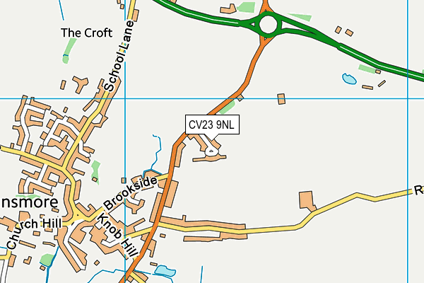 CV23 9NL map - OS VectorMap District (Ordnance Survey) CV23 9NL map - OS VectorMap District (Ordnance Survey)