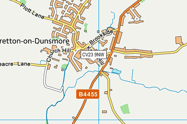 CV23 9NW map - OS VectorMap District (Ordnance Survey) CV23 9NW map - OS VectorMap District (Ordnance Survey)