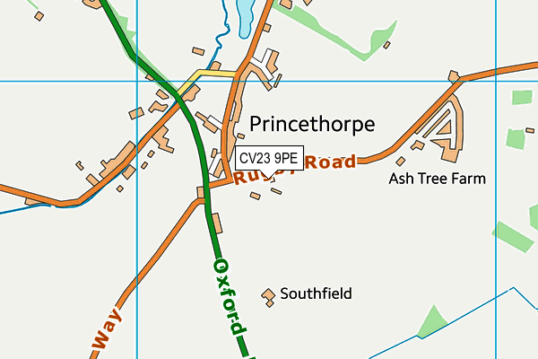 CV23 9PE map - OS VectorMap District (Ordnance Survey)