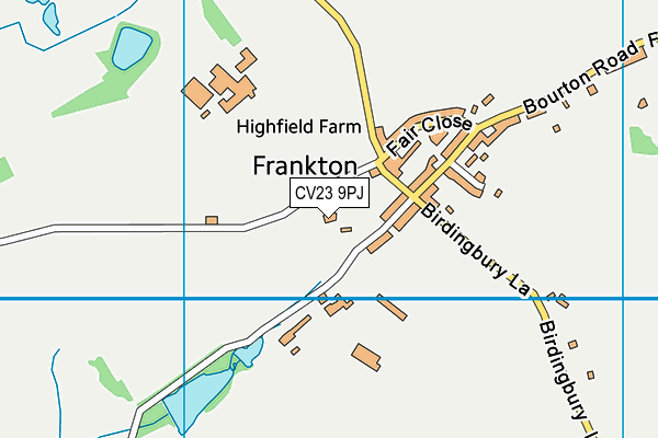 CV23 9PJ map - OS VectorMap District (Ordnance Survey) CV23 9PJ map - OS VectorMap District (Ordnance Survey)