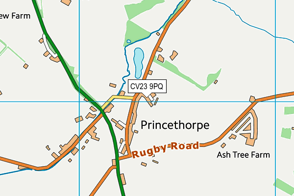 CV23 9PQ map - OS VectorMap District (Ordnance Survey)