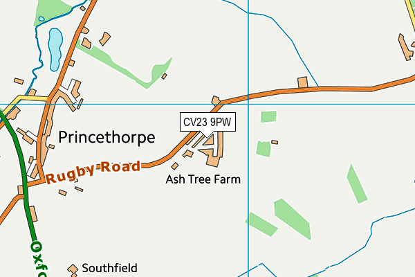 CV23 9PW map - OS VectorMap District (Ordnance Survey) CV23 9PW map - OS VectorMap District (Ordnance Survey)