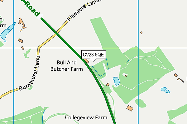 CV23 9QE map - OS VectorMap District (Ordnance Survey) CV23 9QE map - OS VectorMap District (Ordnance Survey)