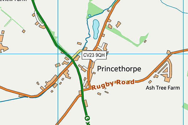 CV23 9QH map - OS VectorMap District (Ordnance Survey) CV23 9QH map - OS VectorMap District (Ordnance Survey)