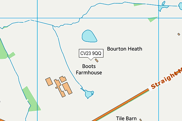 CV23 9QQ map - OS VectorMap District (Ordnance Survey) CV23 9QQ map - OS VectorMap District (Ordnance Survey)
