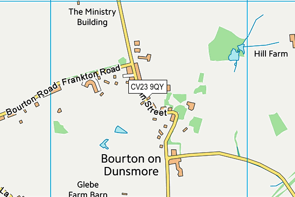 CV23 9QY map - OS VectorMap District (Ordnance Survey) CV23 9QY map - OS VectorMap District (Ordnance Survey)