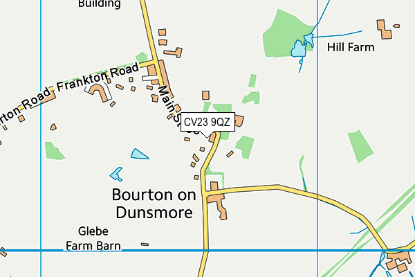 CV23 9QZ map - OS VectorMap District (Ordnance Survey)