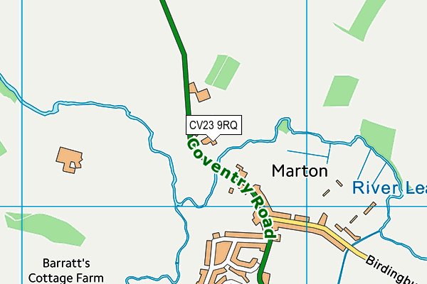 CV23 9RQ map - OS VectorMap District (Ordnance Survey) CV23 9RQ map - OS VectorMap District (Ordnance Survey)