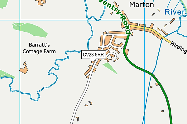 CV23 9RR map - OS VectorMap District (Ordnance Survey)