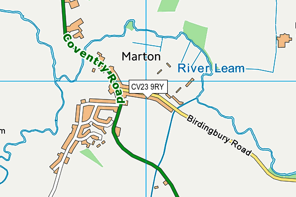 CV23 9RY map - OS VectorMap District (Ordnance Survey)