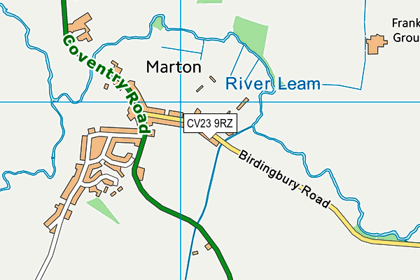 CV23 9RZ map - OS VectorMap District (Ordnance Survey) CV23 9RZ map - OS VectorMap District (Ordnance Survey)