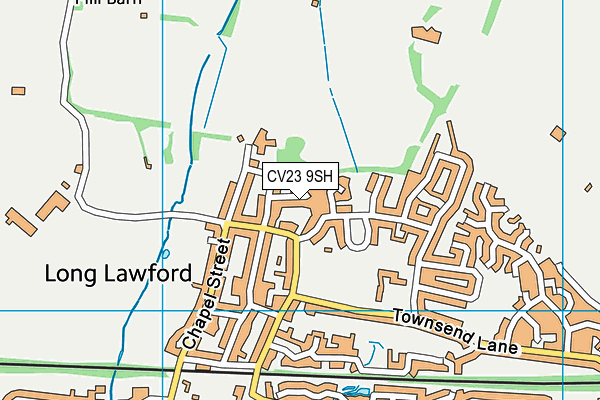 CV23 9SH map - OS VectorMap District (Ordnance Survey) CV23 9SH map - OS VectorMap District (Ordnance Survey)