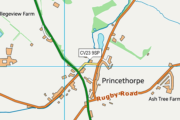 CV23 9SP map - OS VectorMap District (Ordnance Survey) CV23 9SP map - OS VectorMap District (Ordnance Survey)