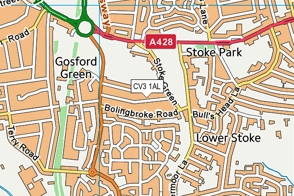 CV3 1AL map - OS VectorMap District (Ordnance Survey) CV3 1AL map - OS VectorMap District (Ordnance Survey)