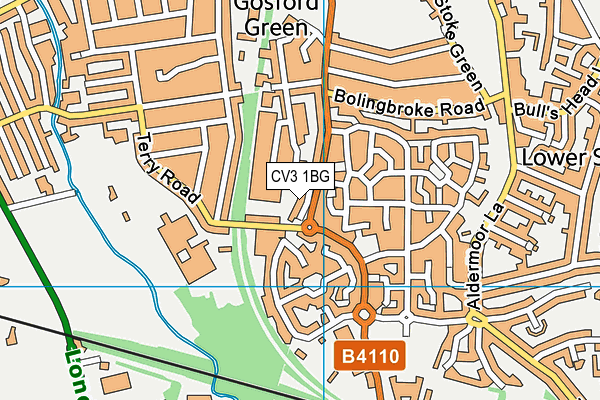 CV3 1BG map - OS VectorMap District (Ordnance Survey) CV3 1BG map - OS VectorMap District (Ordnance Survey)