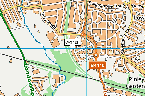 CV3 1BH map - OS VectorMap District (Ordnance Survey) CV3 1BH map - OS VectorMap District (Ordnance Survey)
