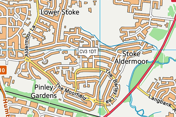 CV3 1DT map - OS VectorMap District (Ordnance Survey) CV3 1DT map - OS VectorMap District (Ordnance Survey)
