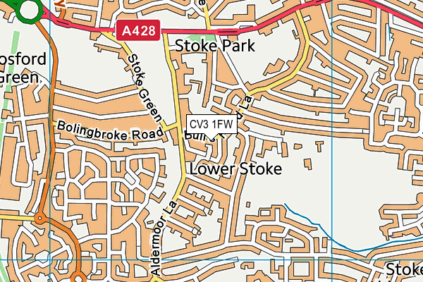 CV3 1FW map - OS VectorMap District (Ordnance Survey) CV3 1FW map - OS VectorMap District (Ordnance Survey)