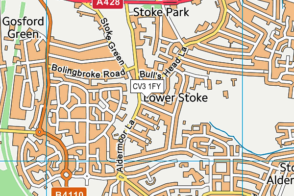 CV3 1FY map - OS VectorMap District (Ordnance Survey) CV3 1FY map - OS VectorMap District (Ordnance Survey)