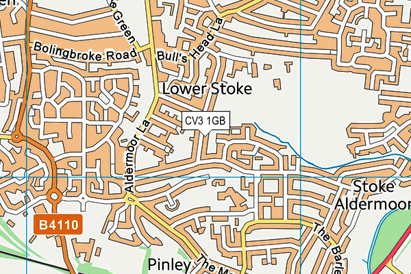 CV3 1GB map - OS VectorMap District (Ordnance Survey)