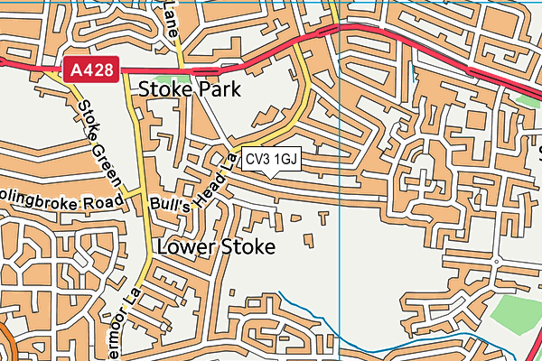 CV3 1GJ map - OS VectorMap District (Ordnance Survey) CV3 1GJ map - OS VectorMap District (Ordnance Survey)