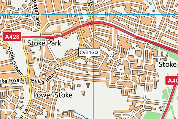 CV3 1GQ map - OS VectorMap District (Ordnance Survey) CV3 1GQ map - OS VectorMap District (Ordnance Survey)