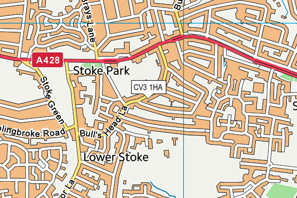 CV3 1HA map - OS VectorMap District (Ordnance Survey) CV3 1HA map - OS VectorMap District (Ordnance Survey)